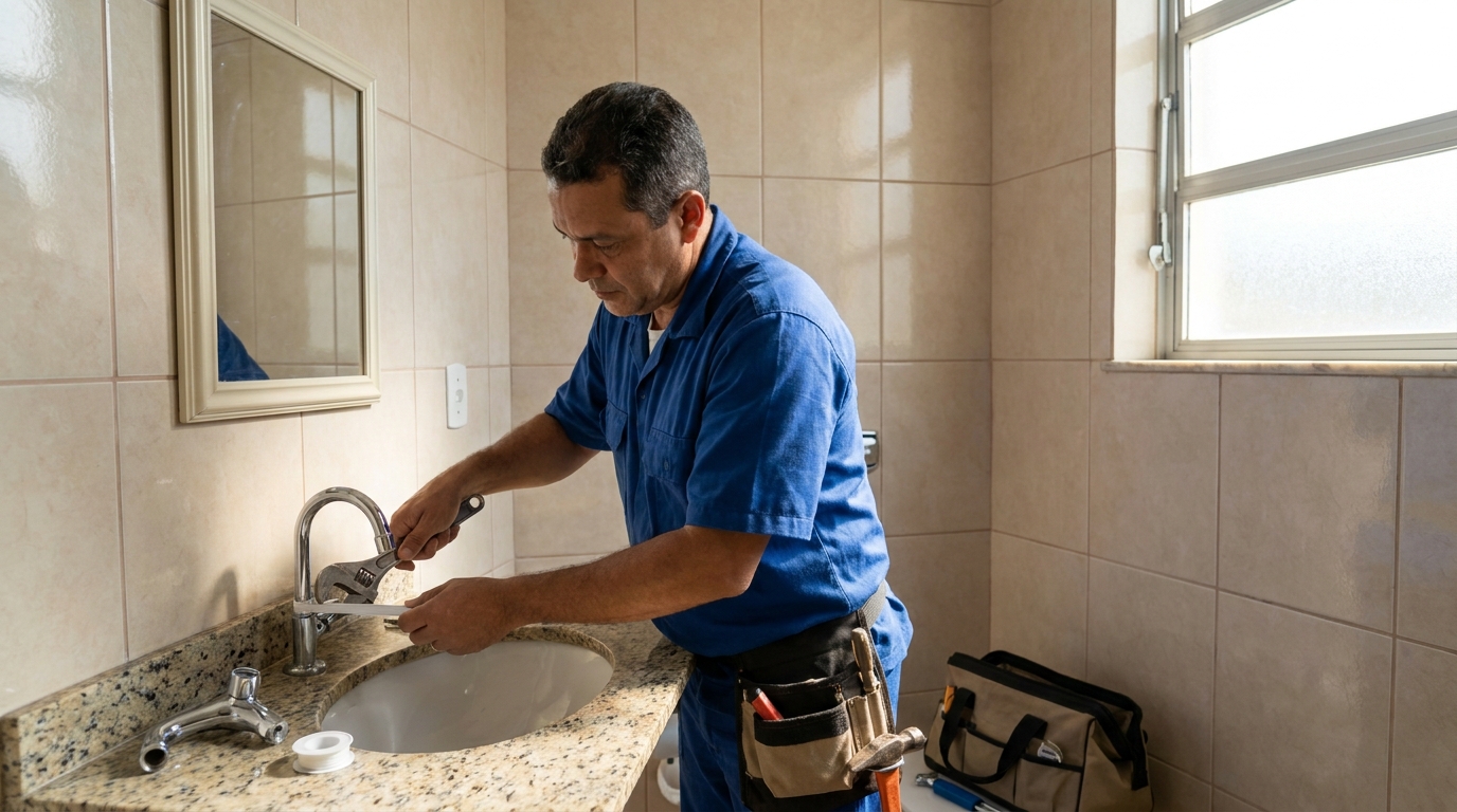 Ajustes em Torneiras no Adão do Carmo Leonel, Ribeirão Preto‑SP